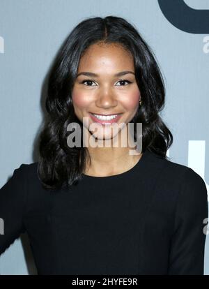 Greta Onieogou arrives to the 2018 CW Upfront Presentation, held at The